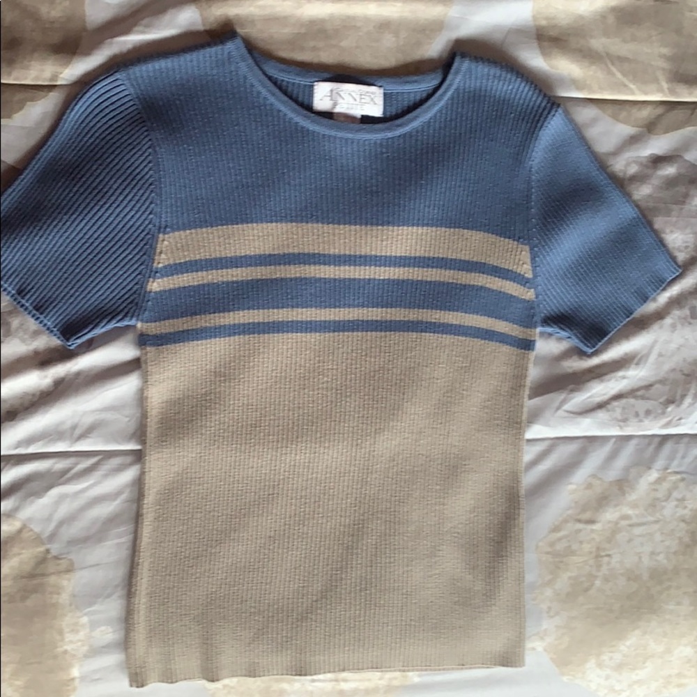 Blue and Beige Shirt